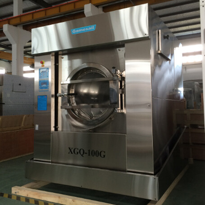 Automatic Rotary Commercial Washing Machines Large Capacity 100kg For Hospital